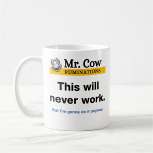 Mug M. Cow mug. Cela ne marchera jamais. Mais...