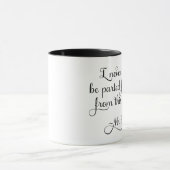 Mug M. Darcy Quote Jane Austen de fierté et de (Centre)