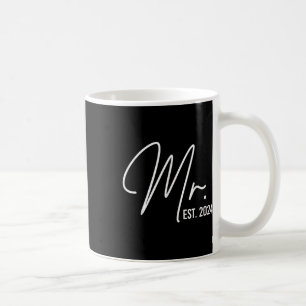 Mug M. Est. 2024 Juste Marié Mariage Hubby M. &amp ;