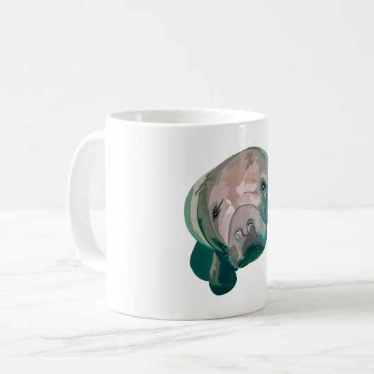 Mug M est pour Manatee (Devant gauche)
