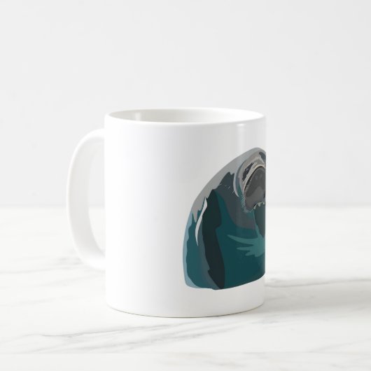 Mug M est pour Manatee (Devant gauche)