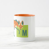 Mug M est pour Maned Wolf (tangerine) (Centre)