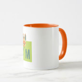 Mug M est pour Maned Wolf (tangerine) (Devant droit)