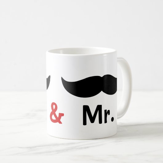 Mug M. Et M. Mustache Mariage gay (Devant droit)