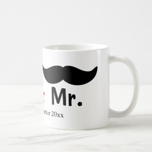 Mug M. Et M. Mustache Mariage Gay Personnalisable