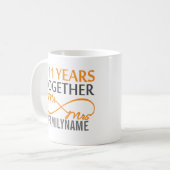 Mug M. et Mme 11th Anniversary (Devant gauche)
