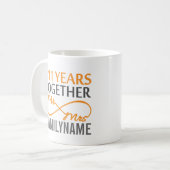 Mug M. et Mme 11th Anniversary (Devant gauche)