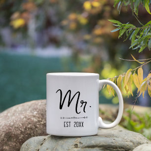 Mug M. et Mme Est Mariage Cadeau Noël pour les couples