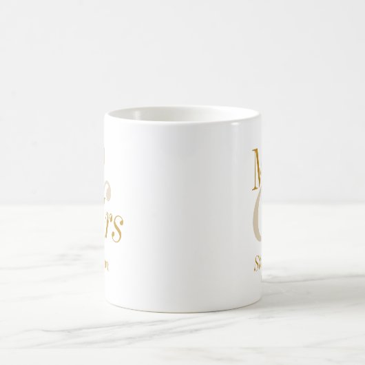 Mug M. et Mme Gold Script Mariage Cadeau (Centre)