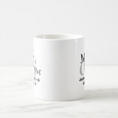 Mug M. et Mme Mariage Date avec les noms de mariée et (Centre)