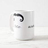 Mug M. et Mme Mustache ou moustache épouse (Devant gauche)