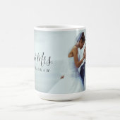 Mug M. et Mme Script Monogram Photo Mariage (Centre)