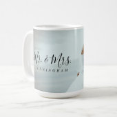 Mug M. et Mme Script Monogram Photo Mariage (Devant gauche)