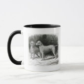 Mug M.F. Armstrong de chiens terriers de Bedlington (Gauche)