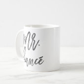Mug M. Fiancé Inky Trendy Lettering (Devant gauche)