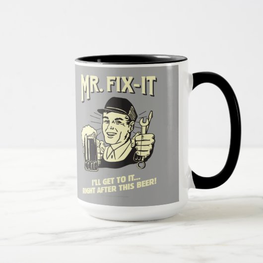 Mug M. Fixit : Après cette bière (Droite)
