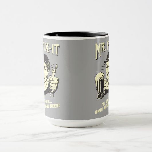 Mug M. Fixit : Après cette bière (Centre)