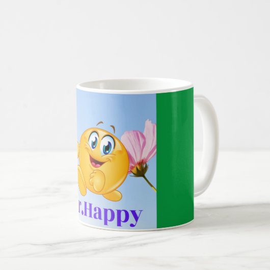 Mug M. Happy (Devant droit)
