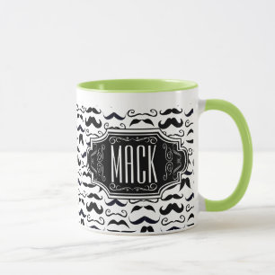 Mug M. Hipster Mustache Vintage Retro