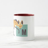 Mug M is for Maned Wolf (papaya) (Centre)