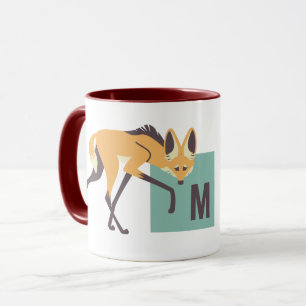 Mug M is for Maned Wolf (papaya)
