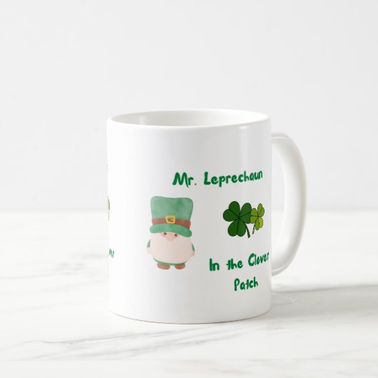 Mug M. Leprechaun dans le collier sur un (Devant droit)