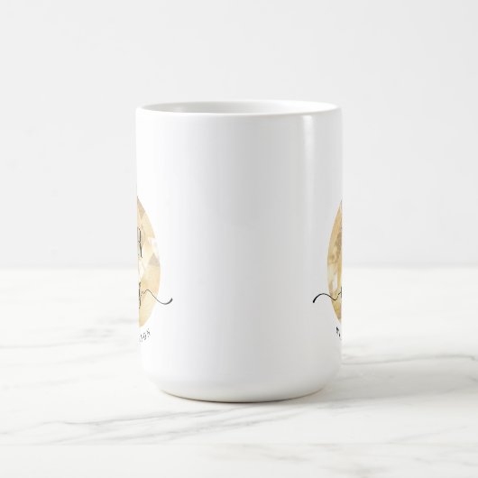 Mug M. & Mme | Élégant Shimmering Gold Newlyweds (Centre)