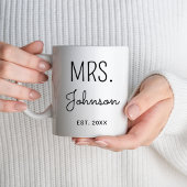 Mug M. Mme Newlysée Lune de miel Mariage Cadeaux Fianç