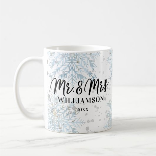 Mug M. & Mme Newlyweds Noël | Winter Wonderland (Gauche)