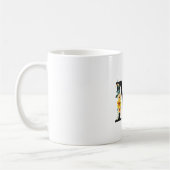 Mug M monogramme floral avec nom modifiable (Gauche)