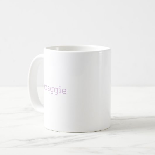 Mug M Monogramme floral initial (Devant gauche)