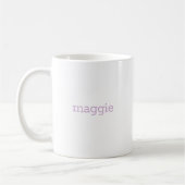 Mug M Monogramme floral initial (Gauche)