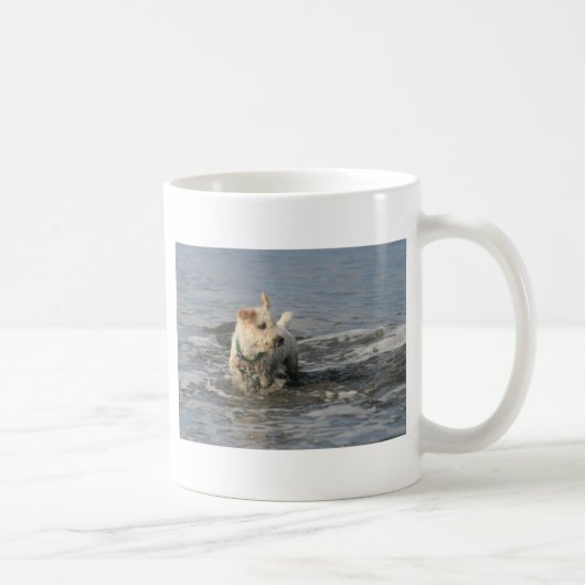 Mug M. Pish à la plage rouge (Droite)