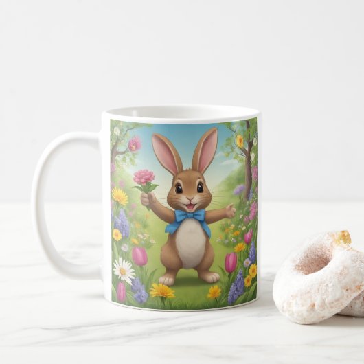 Mug M. Rabbit Dit Bonjour (Avec donut)