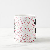 Mug M. Right 40e anniversaire Ruby Hearts Confetti (Centre)