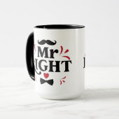 Mug M. Right Couple Cadeau Pour Lui | Mari (Devant gauche)