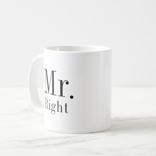 Mug M. Right et M. Always Right Husband (Devant gauche)
