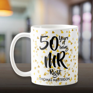 Mug M. Right et Mme Always Right 50e anniversaire