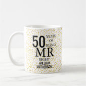Mug M. Right Fun Golden 50th Anniversary (Gauche)