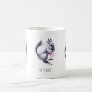 Mug M. Squirrel nom personnalisé
