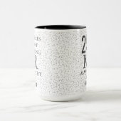 Mug M. Toujours Droit Fun 25e Anniversaire Cœurs d'Arg (Centre)