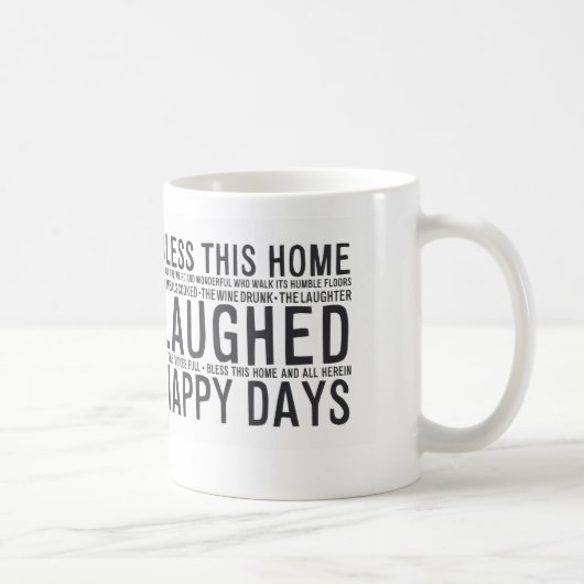 Mug MA014 bénissent cette maison (Droite)