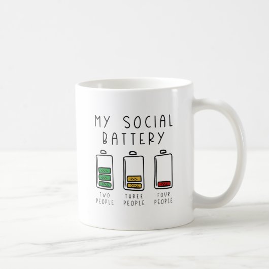 Mug Ma batterie sociale (Droite)