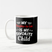 Mug Ma belle-fille est ma mère préférée en  (Gauche)