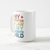 Mug Ma Belle-Fille Est Mon Enfant Préféré (Devant gauche)