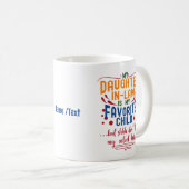 Mug Ma Belle-Fille Est Mon Enfant Préféré, Mais Chut, (Devant droit)