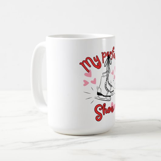 Mug Ma chaussure parfaite pour le snowboard. (Devant gauche)