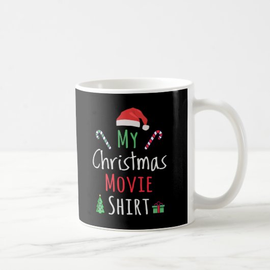Mug Ma chemise de cinéma de Noël (Droite)