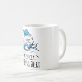 Mug Ma chemise de sieste officielle avec chien couchan (Devant droit)