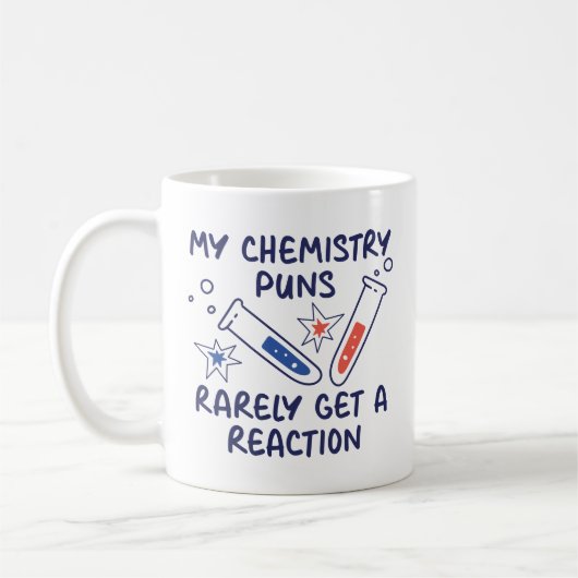 Mug Ma Chimie Puns Rarement Obtenir Une Réaction (Gauche)